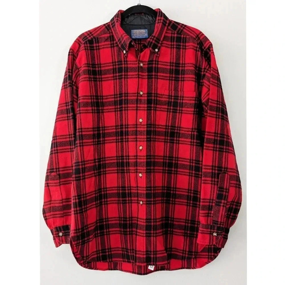 Vintage Pendleton Virgin Wool Flannel - Picture 1 of 8